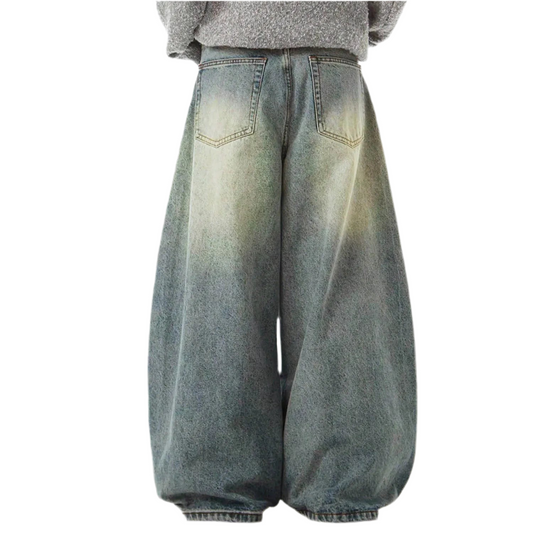 JAPANESE DENIM WIDE FIT PANTS