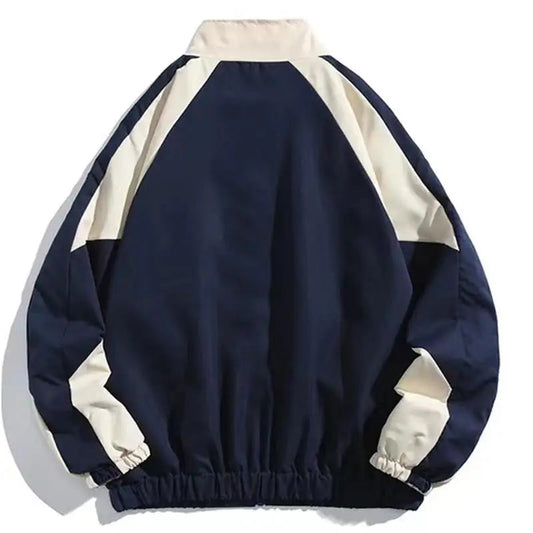 BAGGY VARSITY ZIP UP HOODIE
