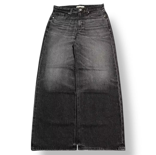 DENIM OVERSIZED BLACK JEANS