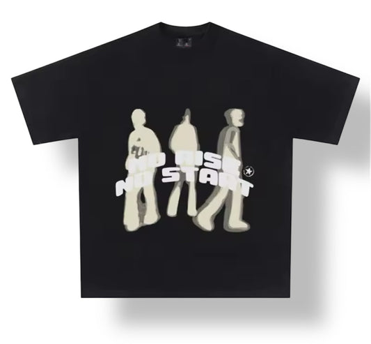 NO RISE NO START GRAPHIC TEE SHIRT